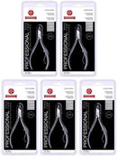 Kit 5 Alicates Inox Cutícula Premium Profissional 722 - Mundial