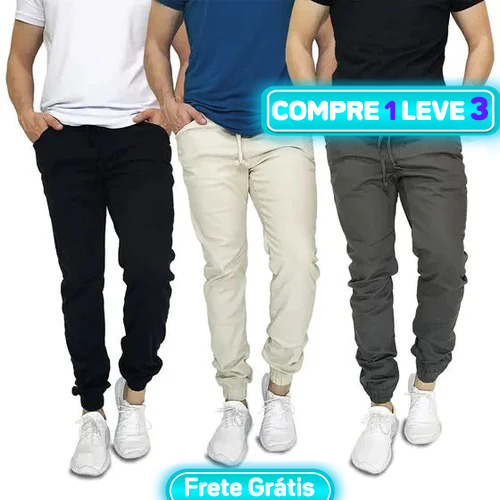 Kit 3 Calças Jeans Masculina + Frete Grátis [Direto Da Fábrica]