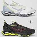 Kit 02 pares de Tênis Unissex -MizunoWaveProphecy13