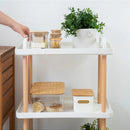 CARRINHO MULTIUSO 3 ANDARES CANTOS QUADRADOS BRANCO ou PRETO 🔥 Ultimo dia de promoção + KIT 10 POTES HERMÉTICOS🔥