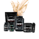 COMBO WHEY 2X + BCAA + CREATINA + MACA PERUANA + COQUETELEIRA